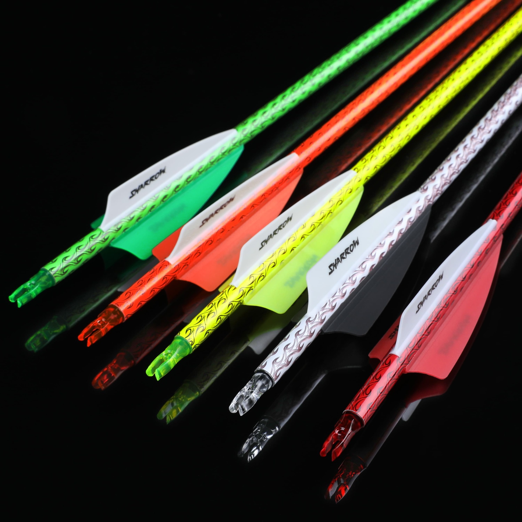 30" Carbon Arrows SP500 Rubber Vanes 100Grain Tips Archery Hunting