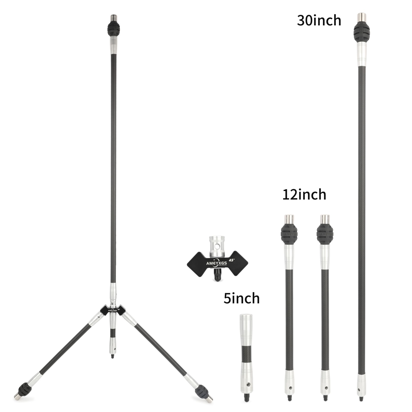 Archery Carbon Stabilizer Balance Bar Kit for Bow Target Shooting