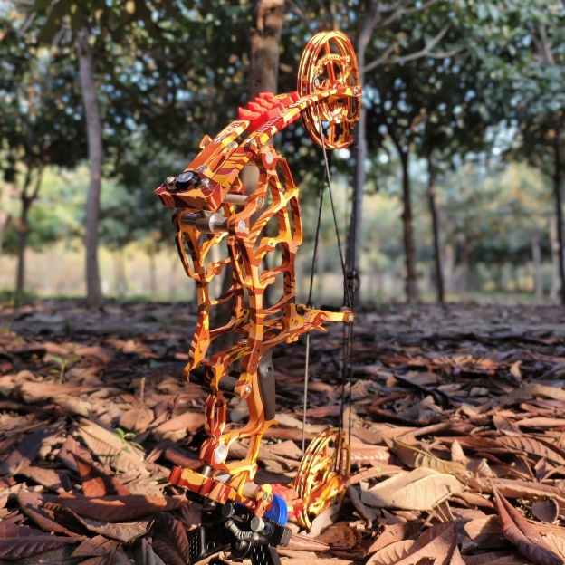 Dual-Use Compound Bow Set 19" Shoots Arrows Steel Balls Bow RH LH