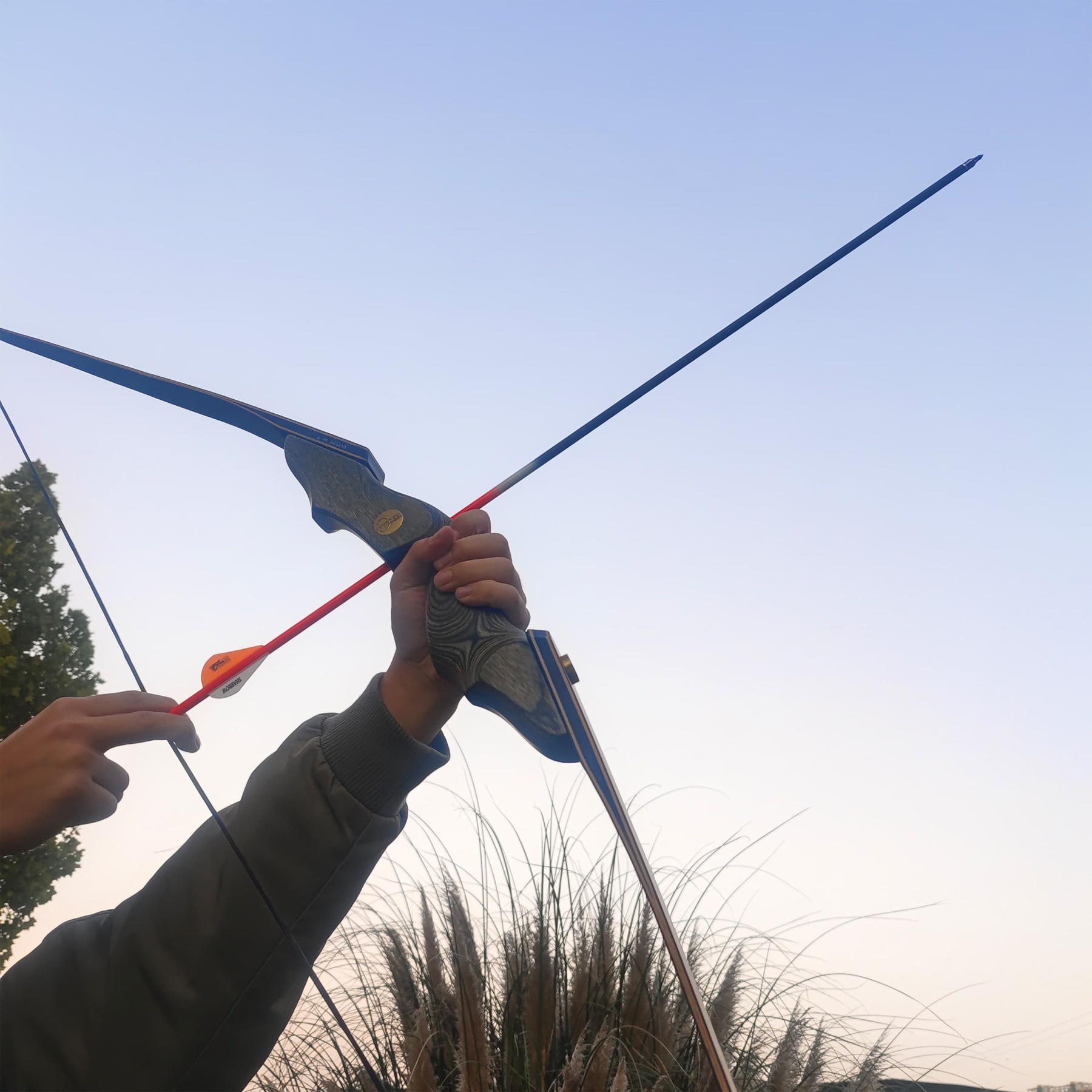 60" Takedown Longbow Recurve Bow 30-45lbs Archery Hunting Target