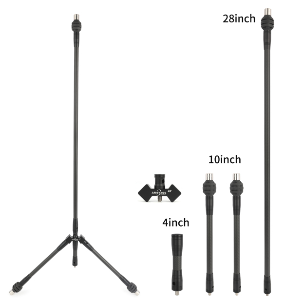 Archery Carbon Stabilizer Balance Bar Kit for Bow Target 28inch 45°