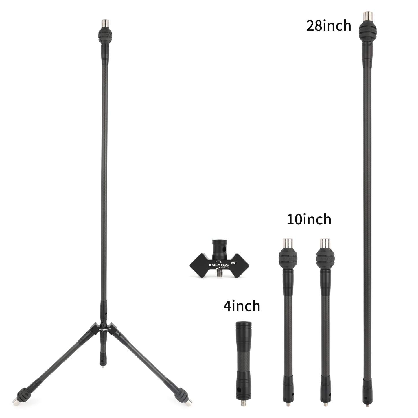 Archery Carbon Stabilizer Balance Bar Kit for Bow Target Shooting
