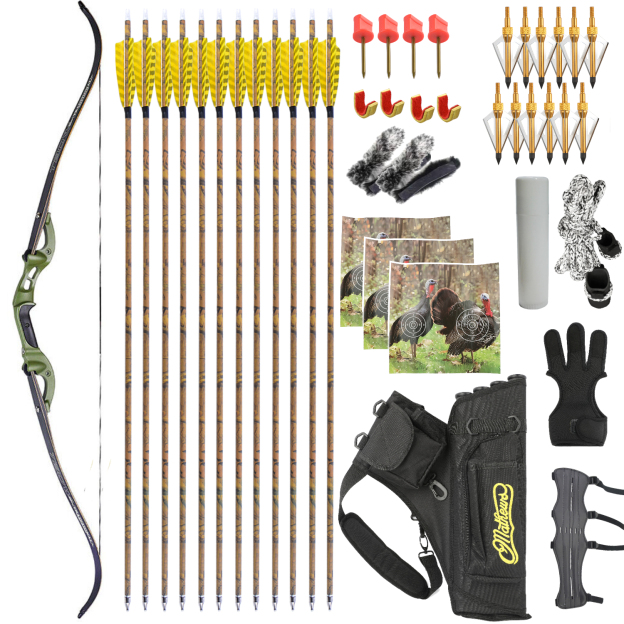 TBOW H3 Hunting Takedown Recurve Bow Set Formula 25-60Ibs 62"