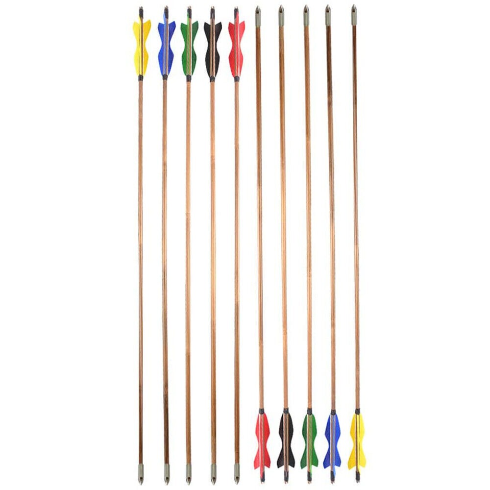 Bamboo Arrows 33" Turkey Feather Traditional Archery Hunting
