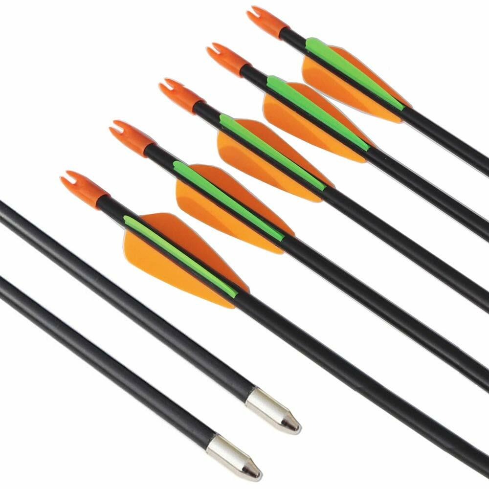 28" Children Fiberglass Arrows Kids Youth Target Archery Practice