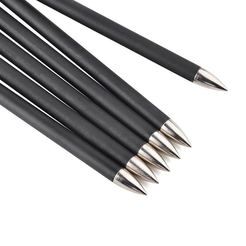 Target Arrows 1000 Spine Carbon Arrow 32.8" Fixed Steel Points 