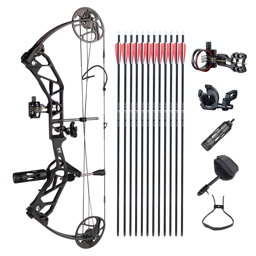 TOPOINT T1 MAX Compound Bow Set Hunting&Target CNC LH RH