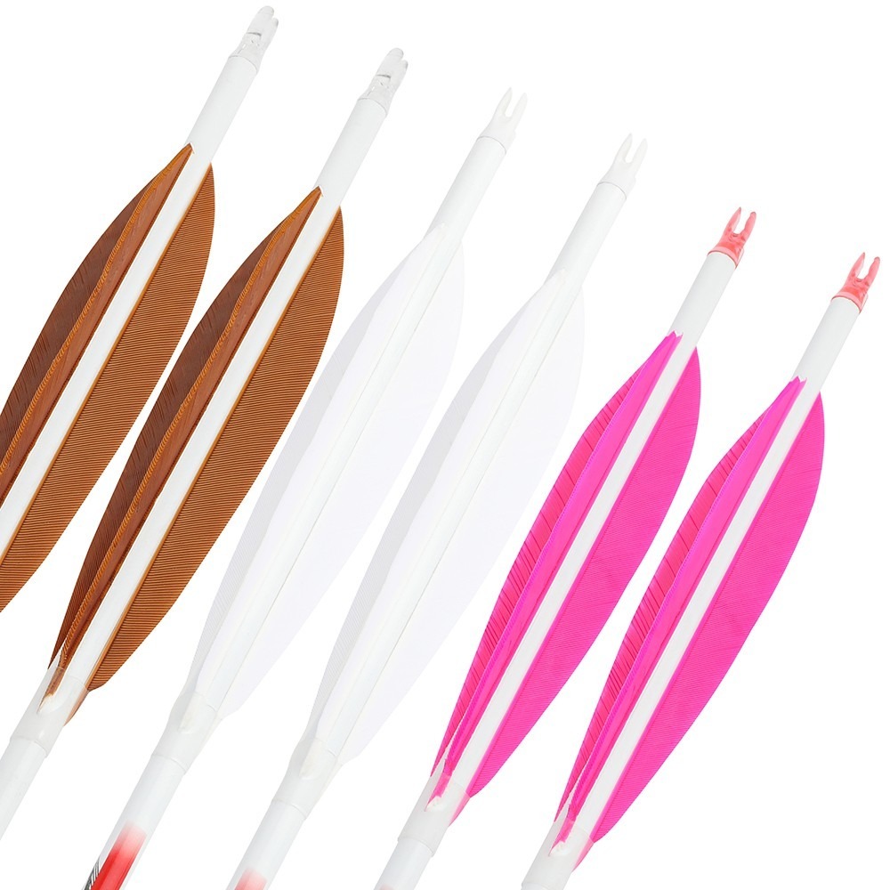 Natural Turkey Arrow Feathers 5" Traditional Fletching 50pcs