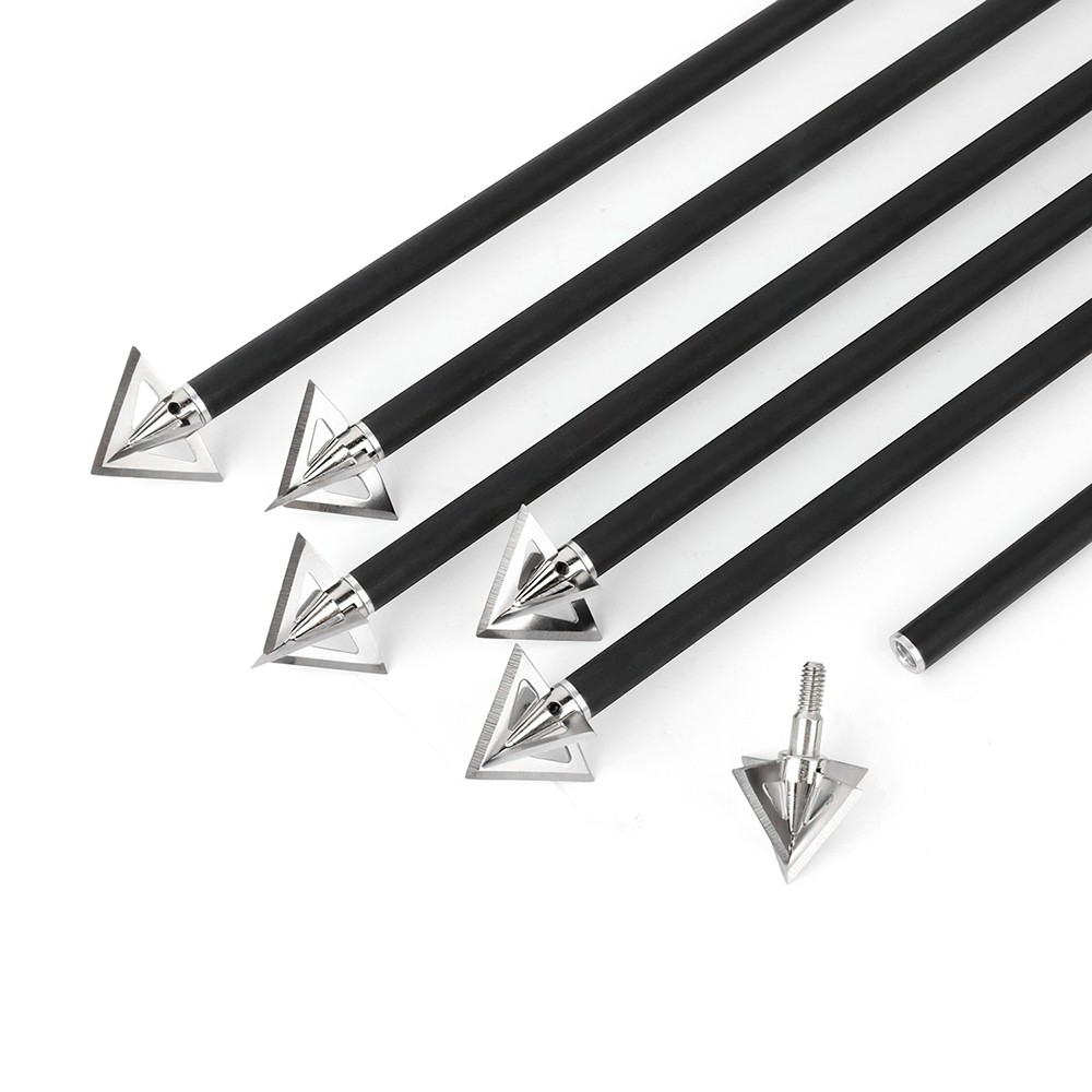 Tungsten Steel Hunting Broadheads Arrowheads Universal Points 