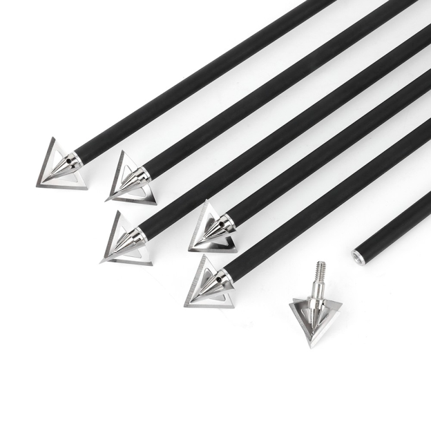 Tungsten Steel Hunting Broadheads Arrowheads Universal Points 