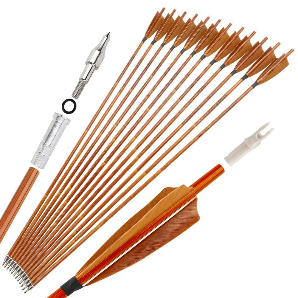 Traditional Bow 15-50lbs Archery Handmade Hunting Recurve bow 58 inch