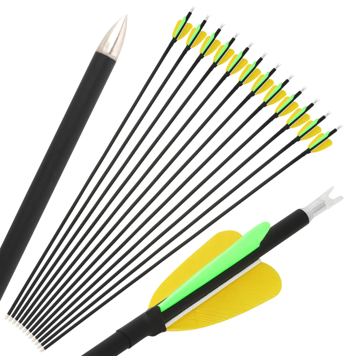 Target Arrows Carbon Feather 4.2mm SP500 Archery Hunting Practice