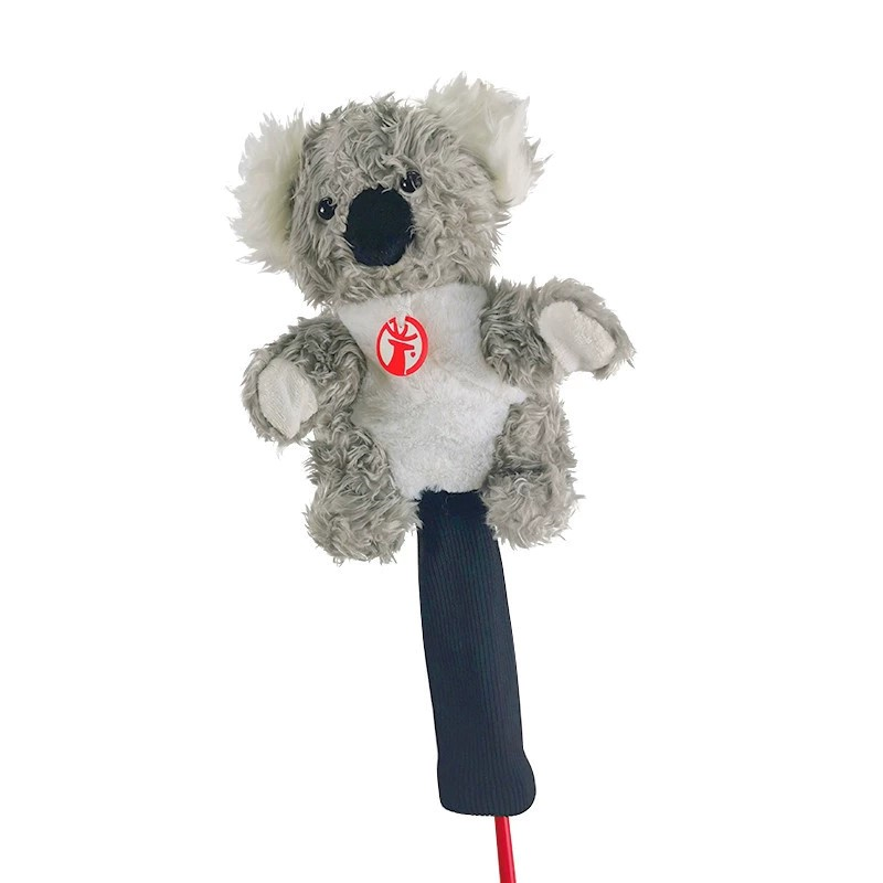 Plush Animal Golf Club Head Covers, Rhino/Koala/Lion Designs