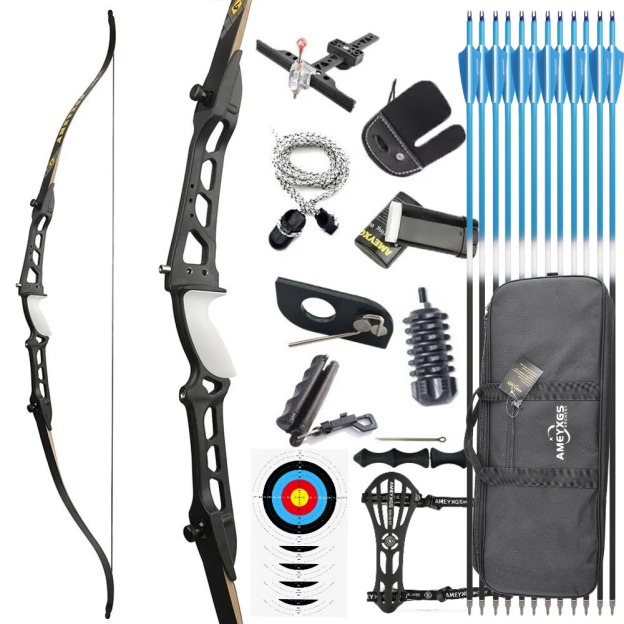 Target Recurve Bow 66" 68" 70" 14-40 lbs for Competition Beginners