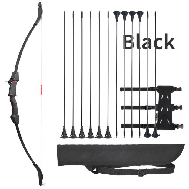 Youth Recurve Bow & Arrow Set Kids Children Target Gift RH LH