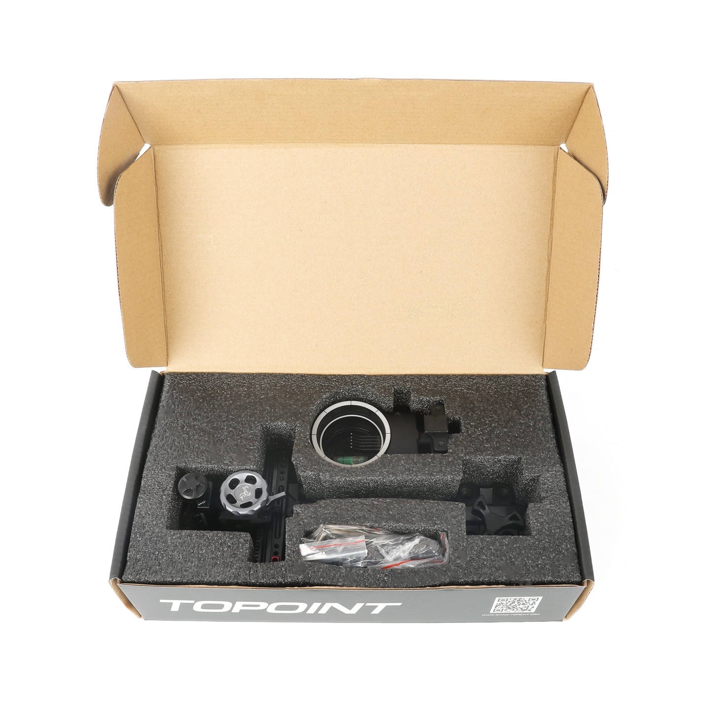 Topoint TX2650 Hunting Compound Bow Sight 5-Pin CNC Carbon Adjustable