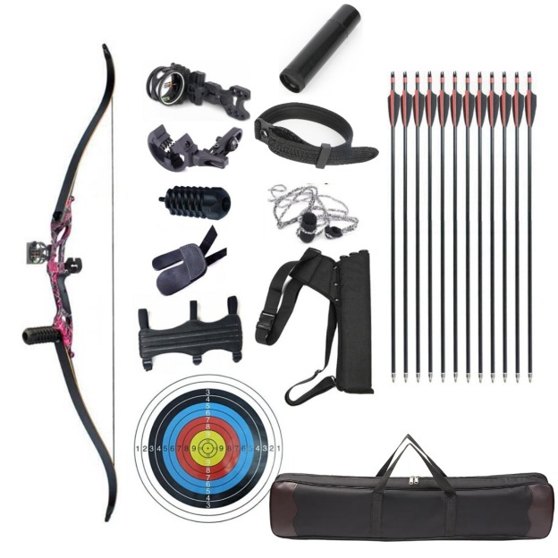Junxing F179 Recurve Bow Set  56'' Takedown RH Target Hunting Beginner