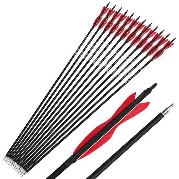 Carbon Archery Arrows Hunting & Target Natural Feather Fletching