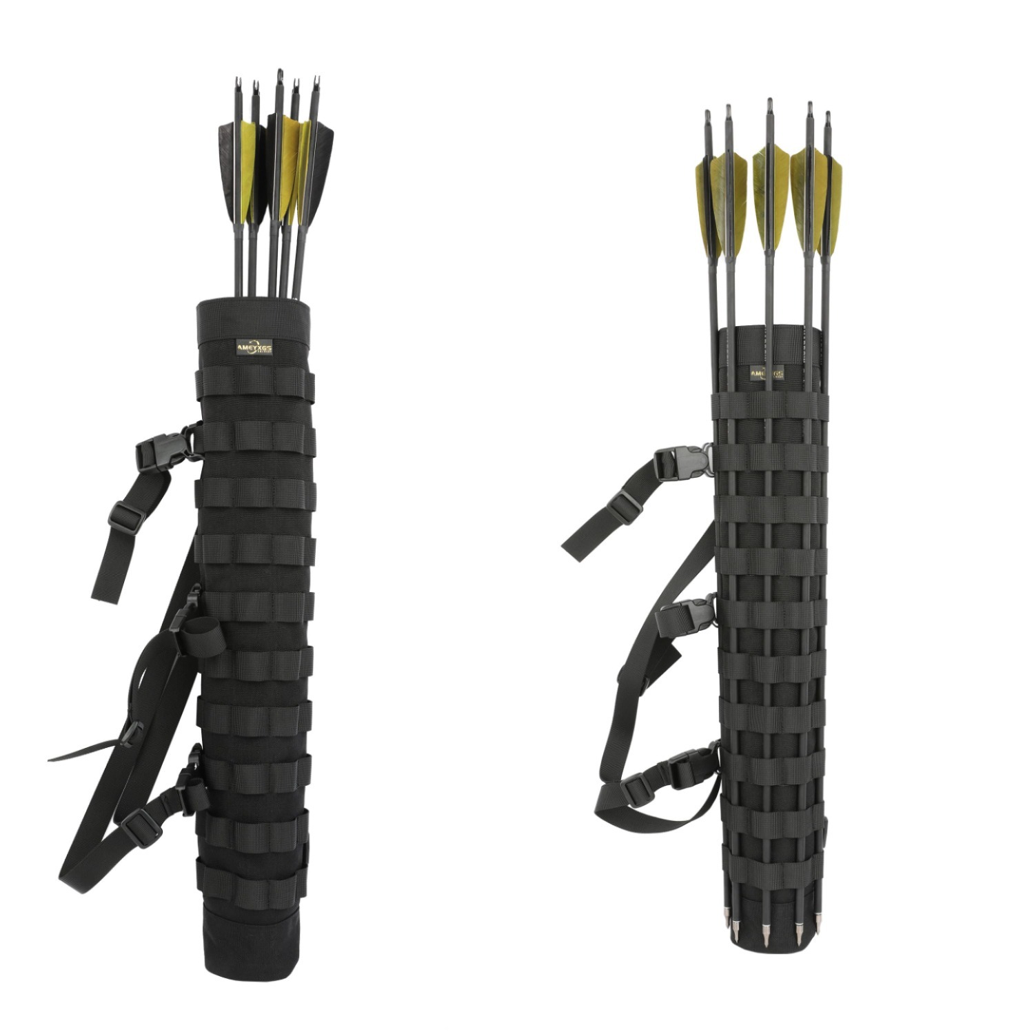 Recurve Bow Back Quiver Adjustable Hunting Arrow Holder