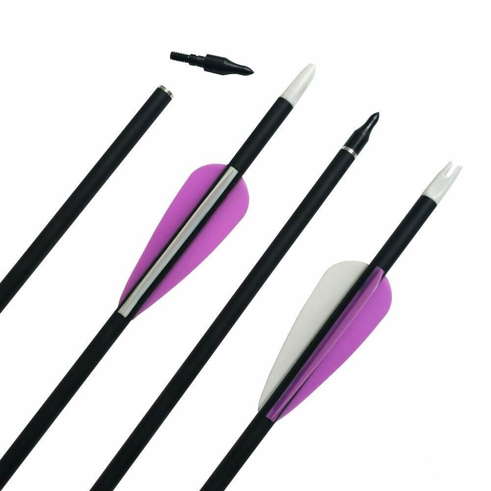 Carbon Archery Arrows 500 Spine for Target Practice & Field Shooting