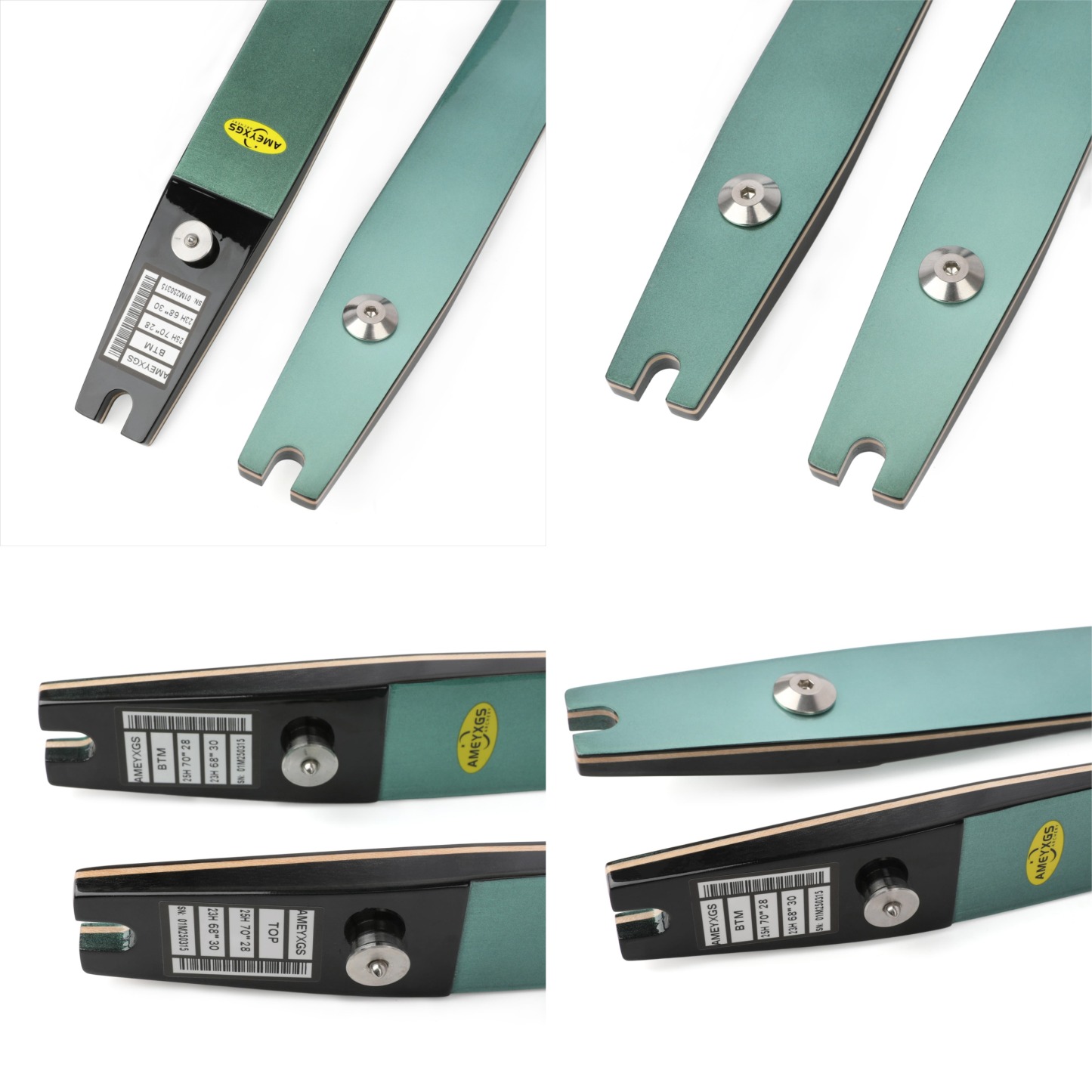 ILF Recurve Limbs Entry-Level Beginner Fiberglass Maple 66" 68" 70"