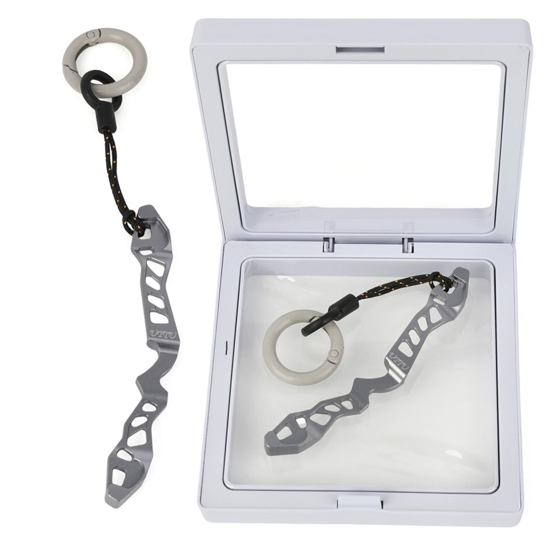 Archery Recurve Bow Riser Key Chain Aluminum Alloy Keyring