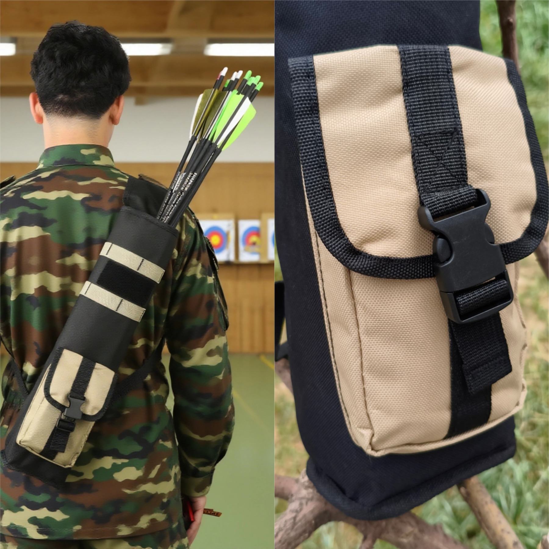 Tactical Arrow Quiver High-Capacity Bowhunting & Target