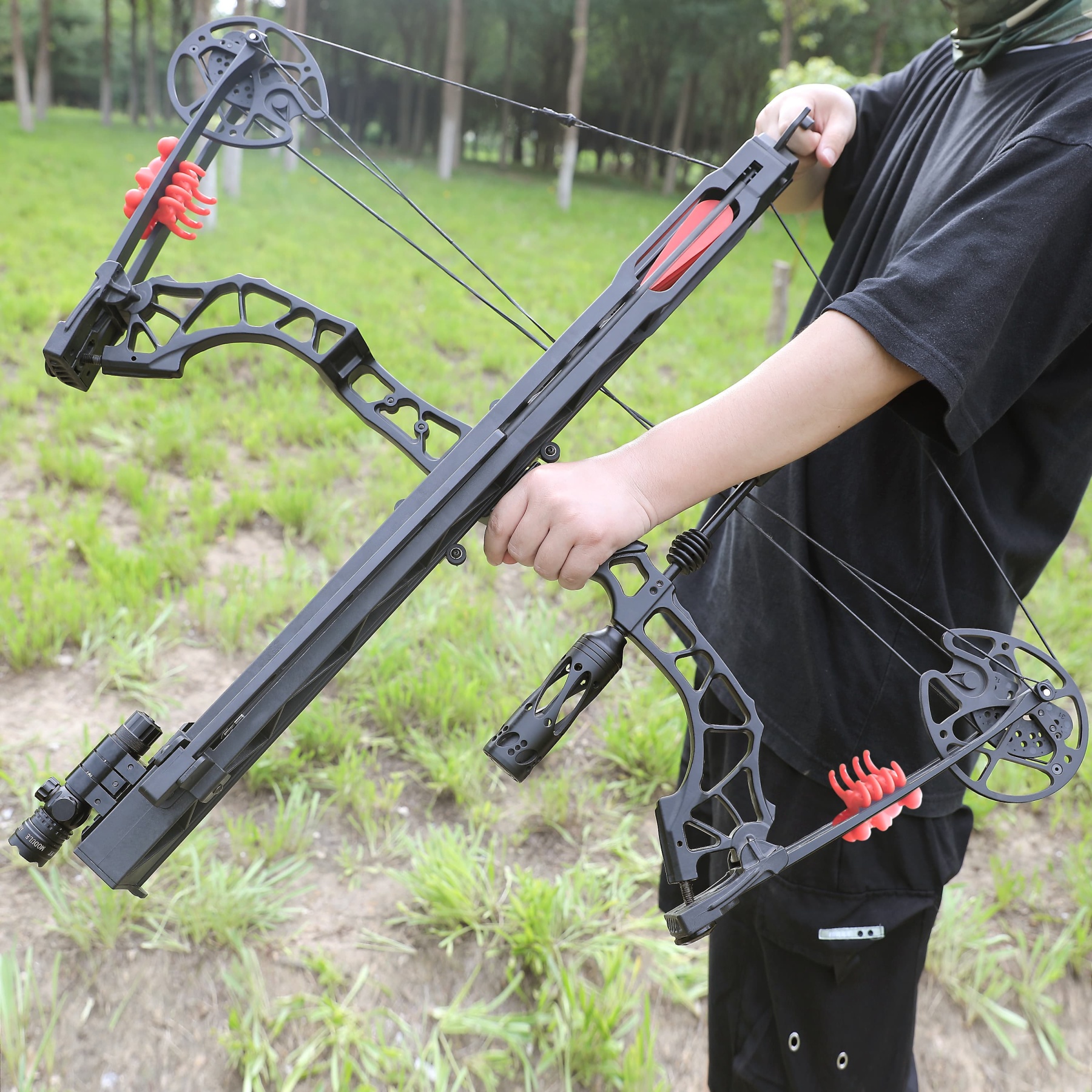 Archery Rapid Launcher Compound Bow 6-Arrow Continuous Shooting