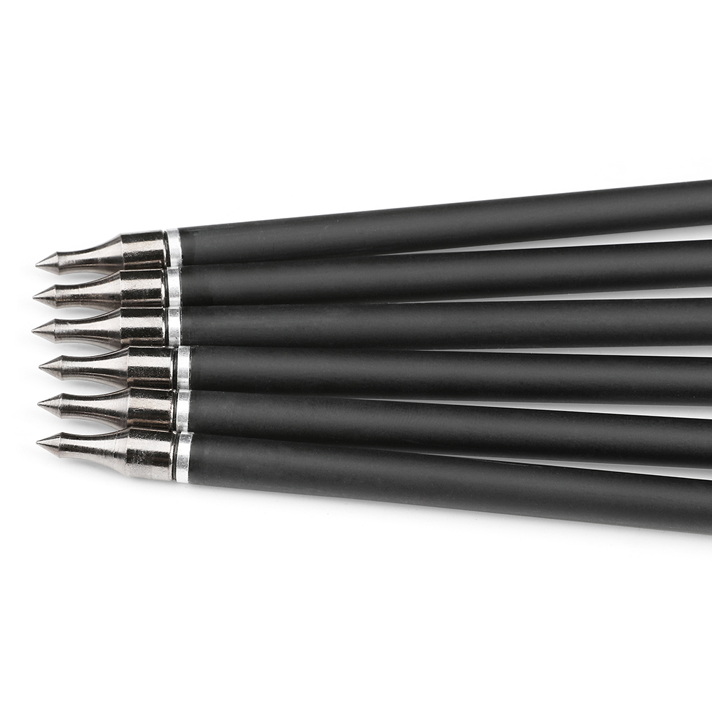 30 in Carbon Arrows 12pcs 500 Spine Mixed 4-Feather Archery Set