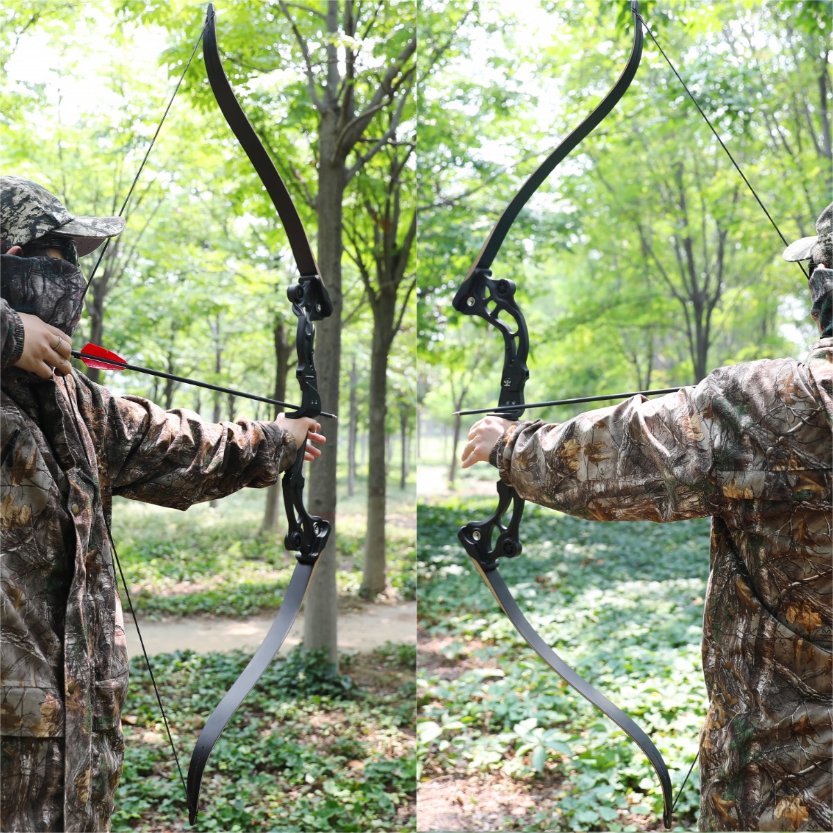 Junxing F163 Takedown Recurve Bow Kit 64" Fishing Hunting