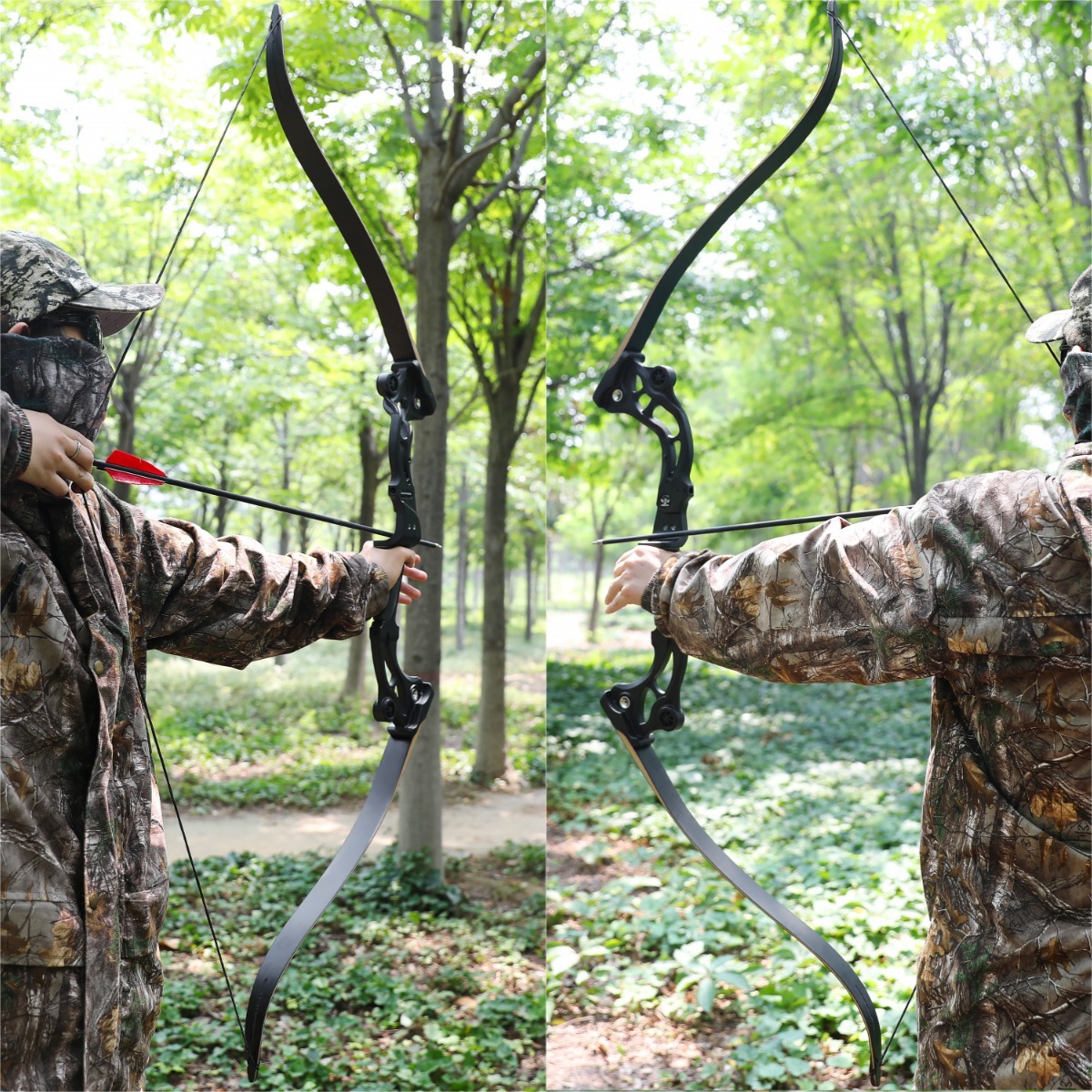 Junxing F163 Takedown Recurve Bow Kit 64" Fishing Hunting