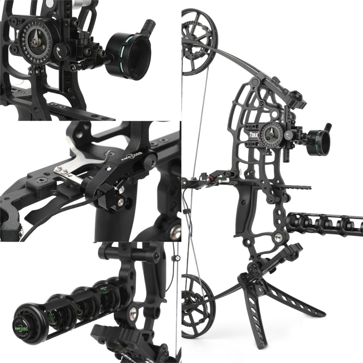 Junxing M109ka Dual-Use Compound Bow 27'' Hunting Steel Ball Arrows