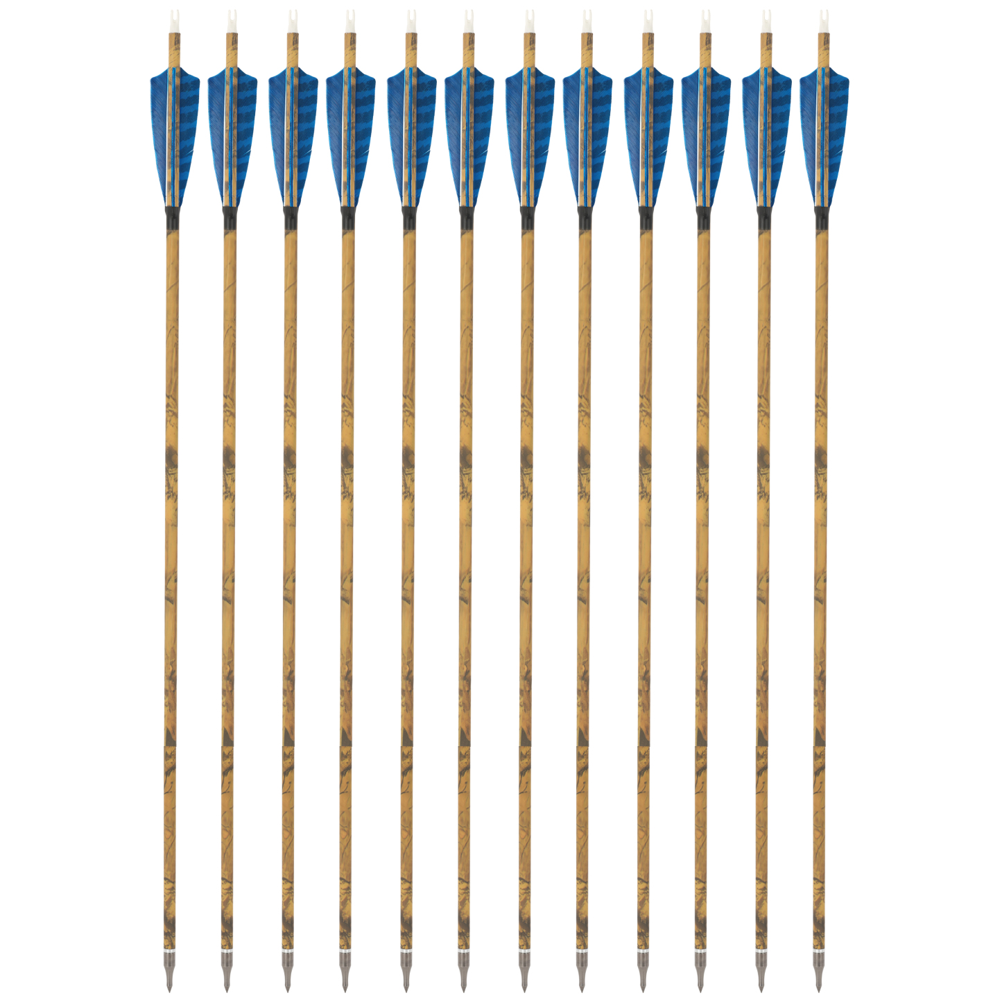 12pcs Carbon Mix Arrows 500 Spine, 31" Target Practice & Hunting