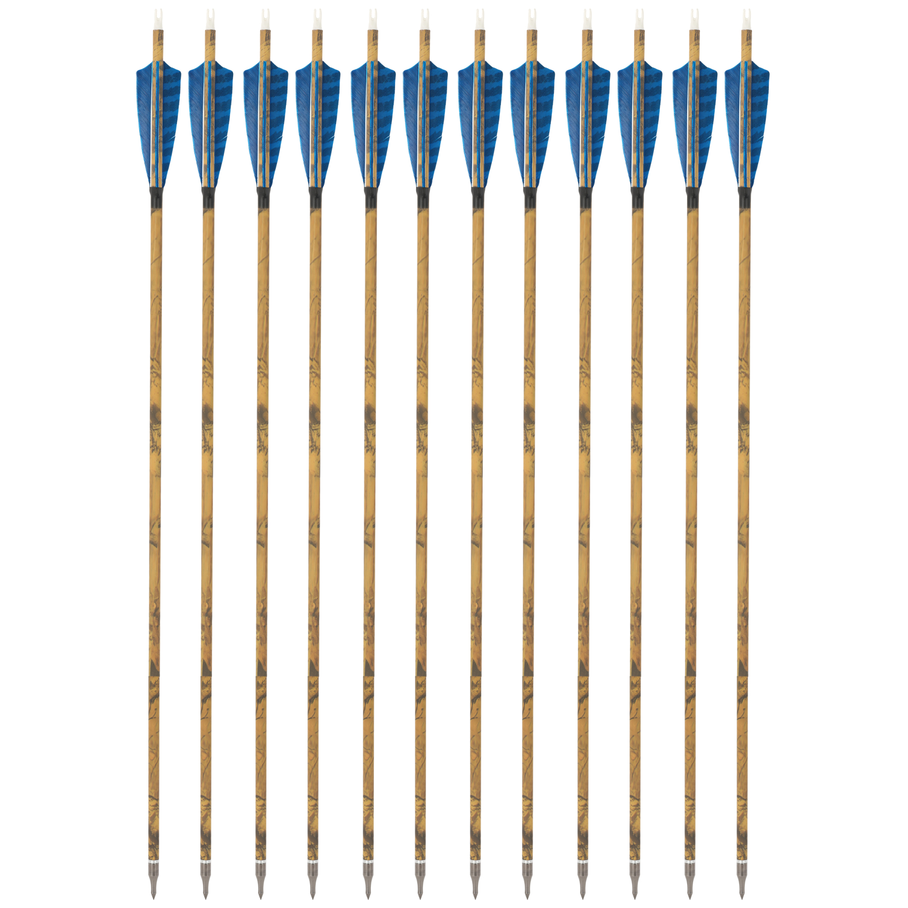 12pcs Carbon Mix Arrows 500 Spine, 31" Target Practice & Hunting