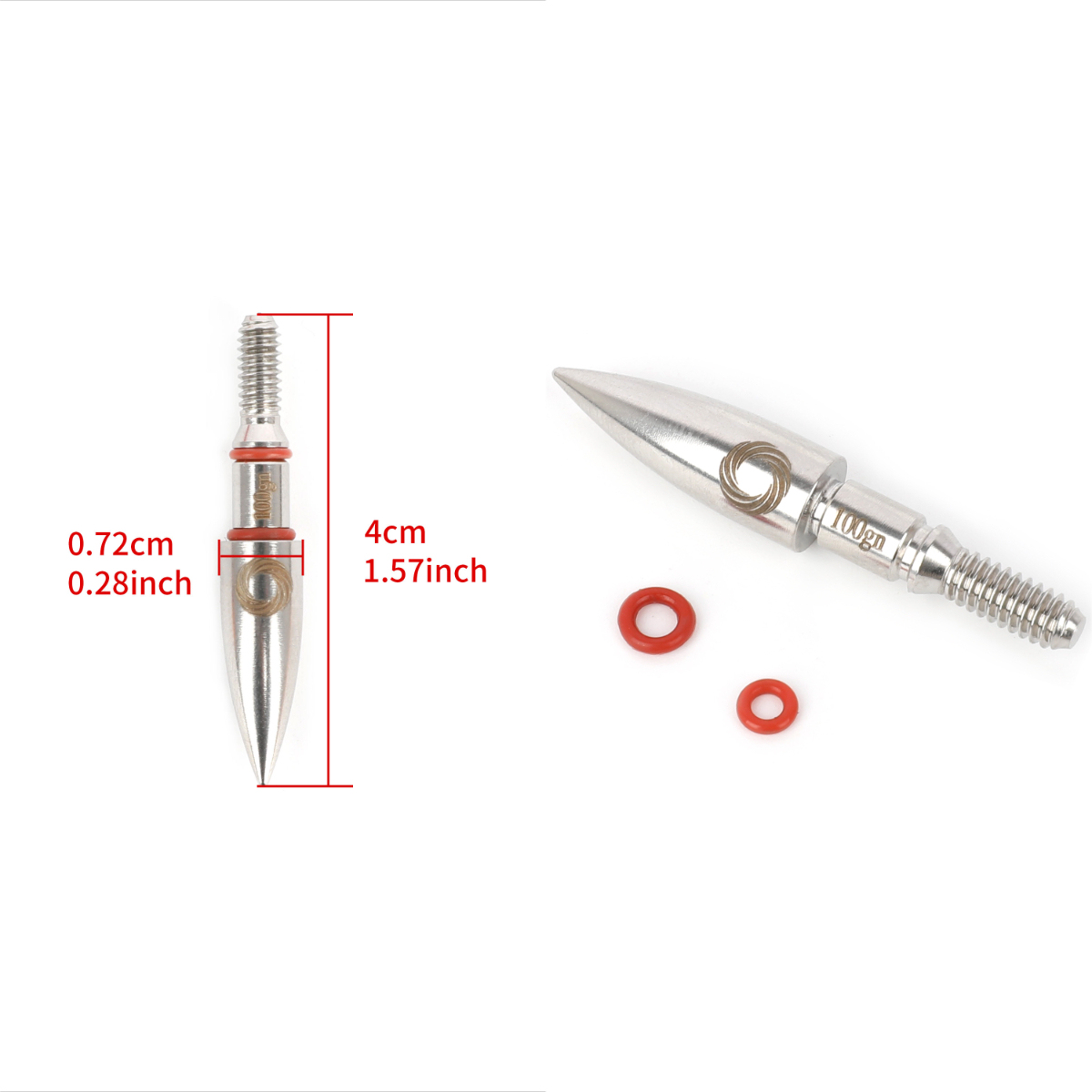 Target Arrowheads Tips Alloy 100 Grain 6.2mm