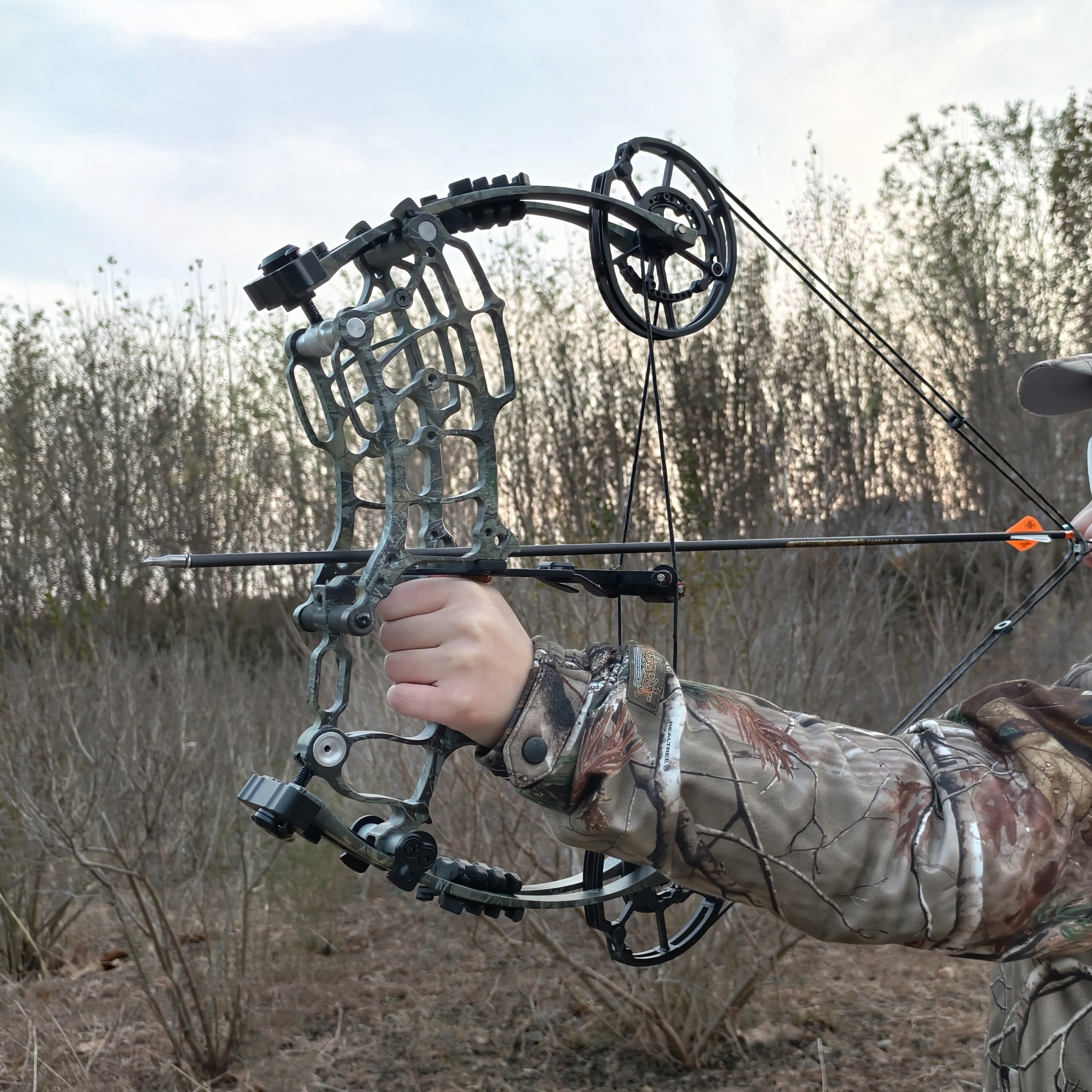 Dual-Use Compound Bow 19" Shoots Arrows Steel Balls 30-70lbs RH LH