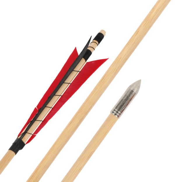 32" Wooden Arrows 5" Turkey Feathers Traditional Longbow Archery