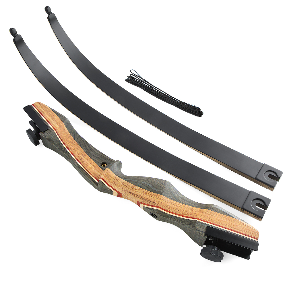 62" Takedown Recurve Bow 50lbs, High-Density Tech Wood & Bamboo Core