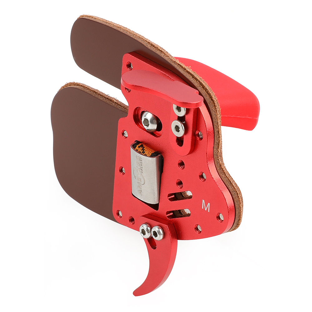 Finger Tab Archery Guard Cow Leather Bowstring Protector Gear LH RH