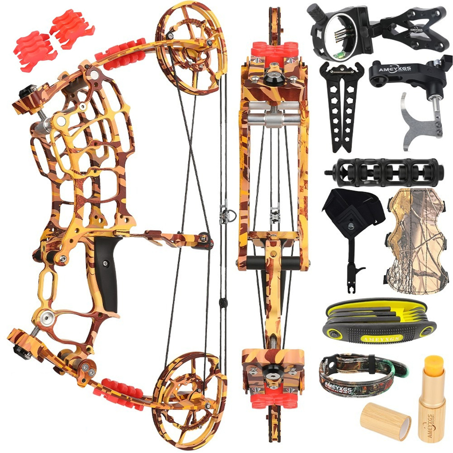 VILLAIN Dual-Purpose Compound Bow 30-70lbs, 420FPS Steel Ball Velocity