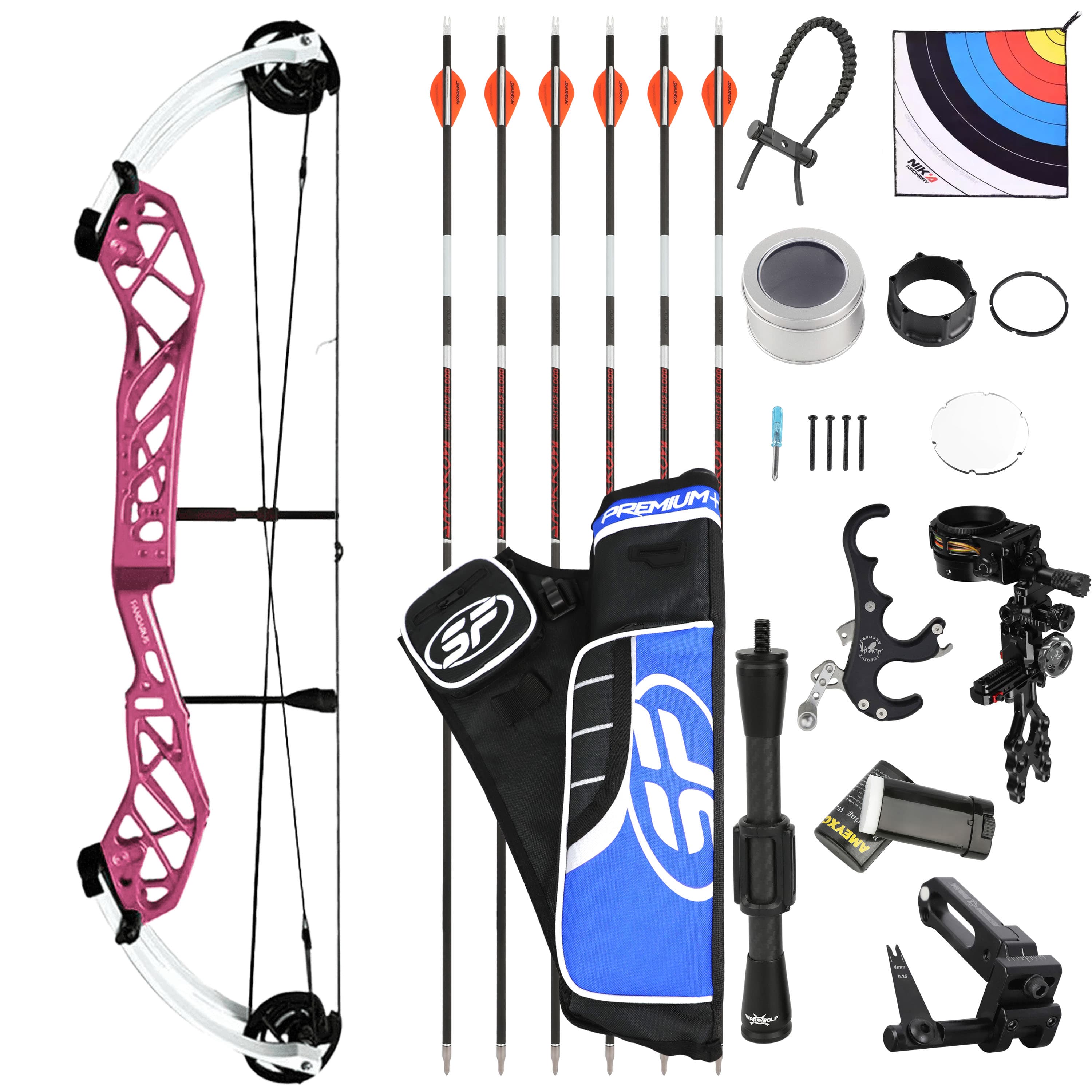 Archery 50-60lbs Compound Bow set Let-off 65%-75%
