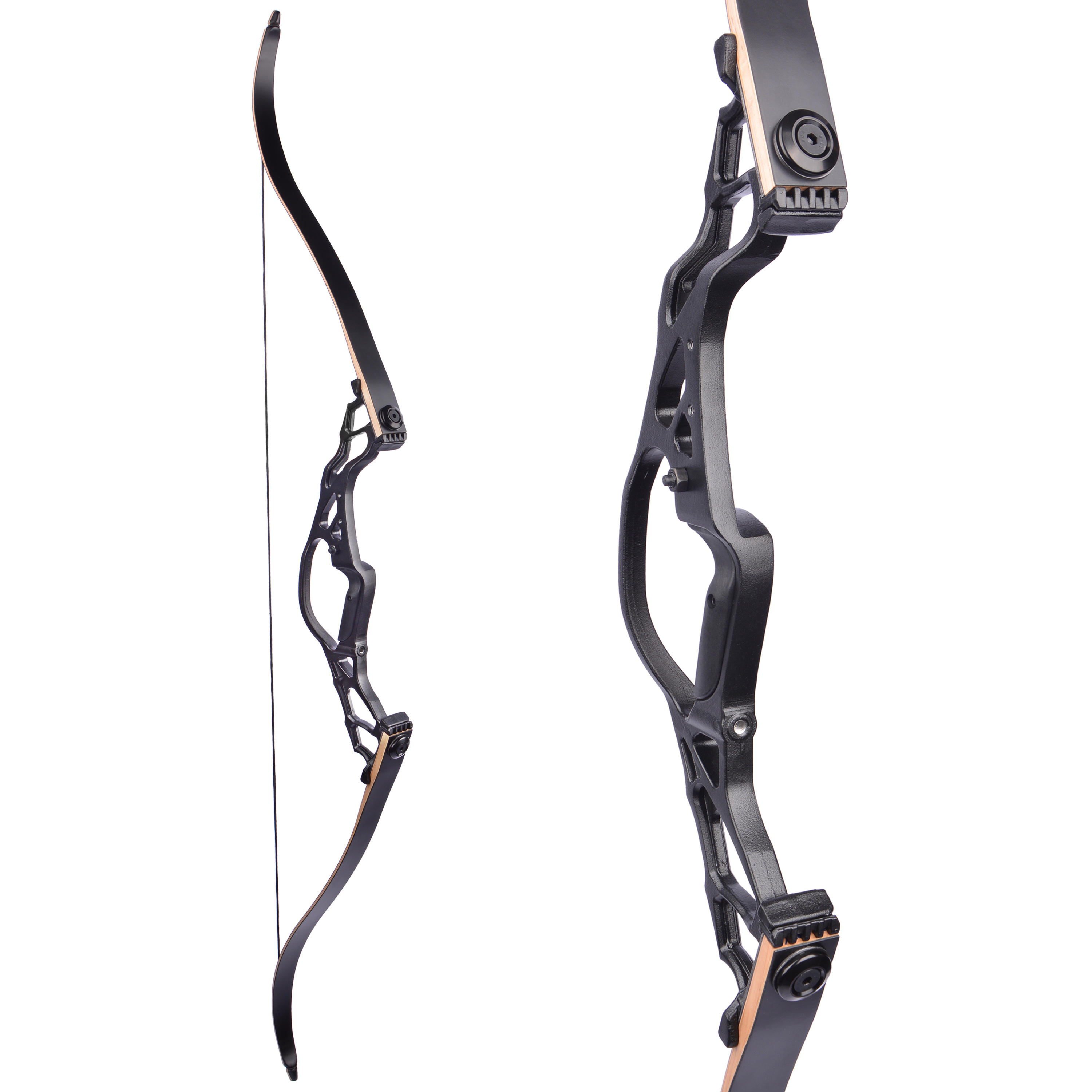 BLACK HUNTER 62" Takedown Recurve Bow 50-60lbs with Aluminum Riser