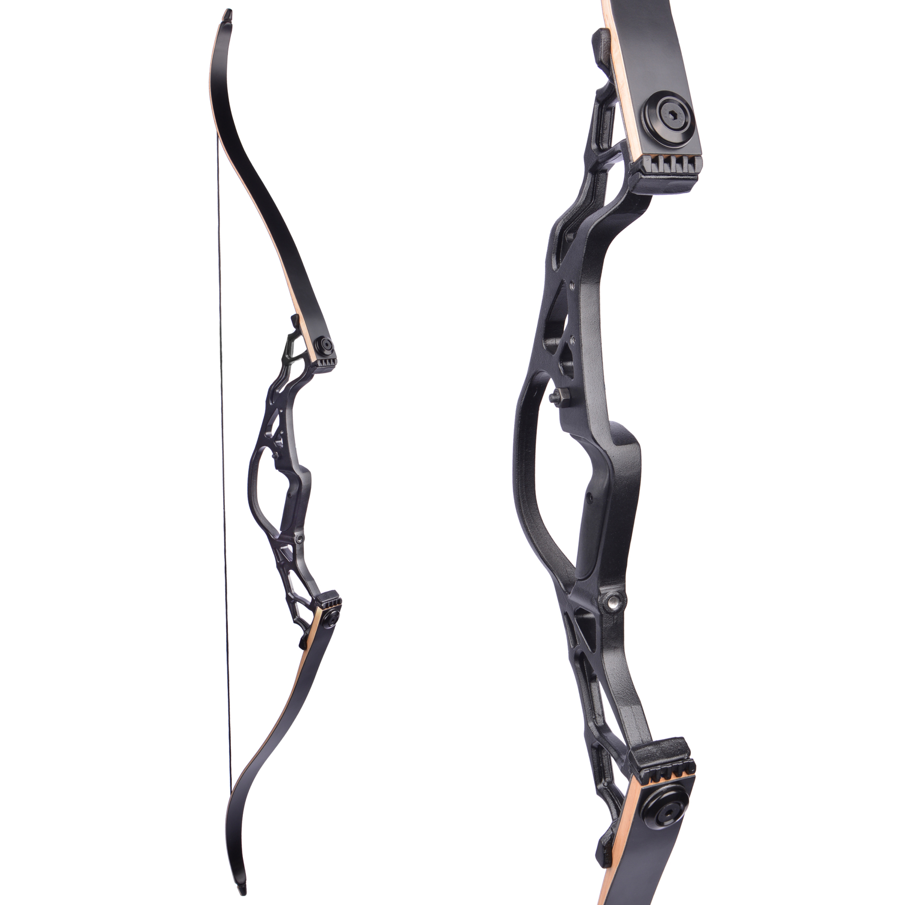 BLACK HUNTER 62" Takedown Recurve Bow 50-60lbs with Aluminum Riser