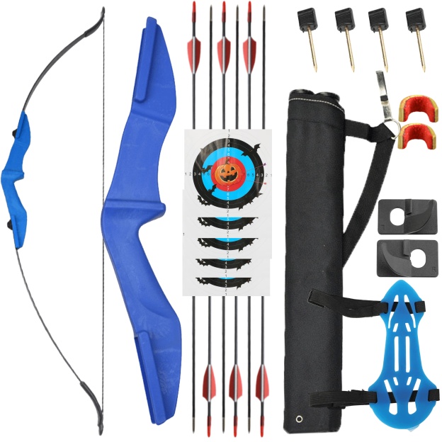 57" Takedown Recurve Bow Set for Beginners Youth Right Hand and Left Hand 