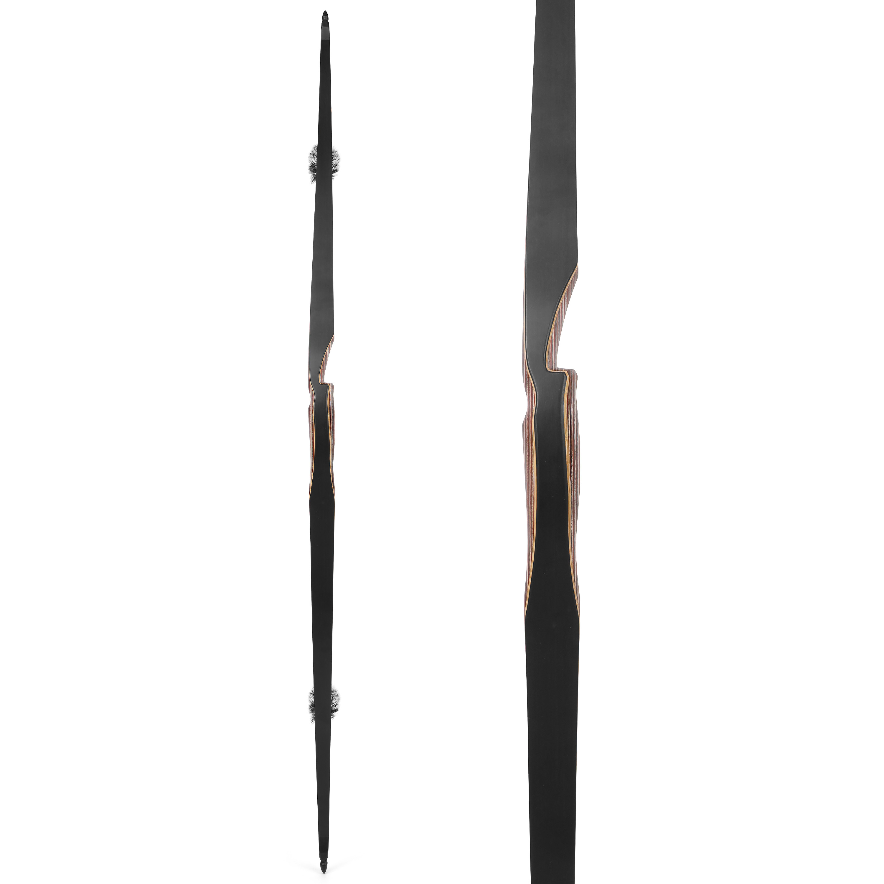 Traditional Triangle Longbow Bamboo Core 20-55lbs LH RH