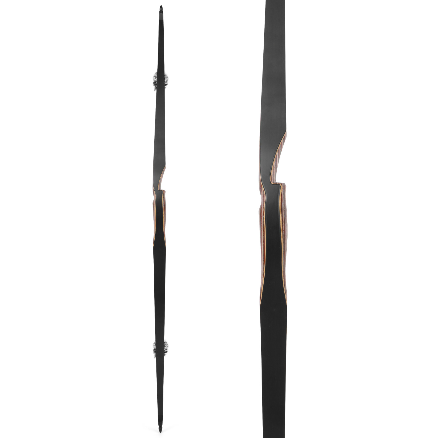 Traditional Triangle Longbow Bamboo Core 20-55lbs LH RH