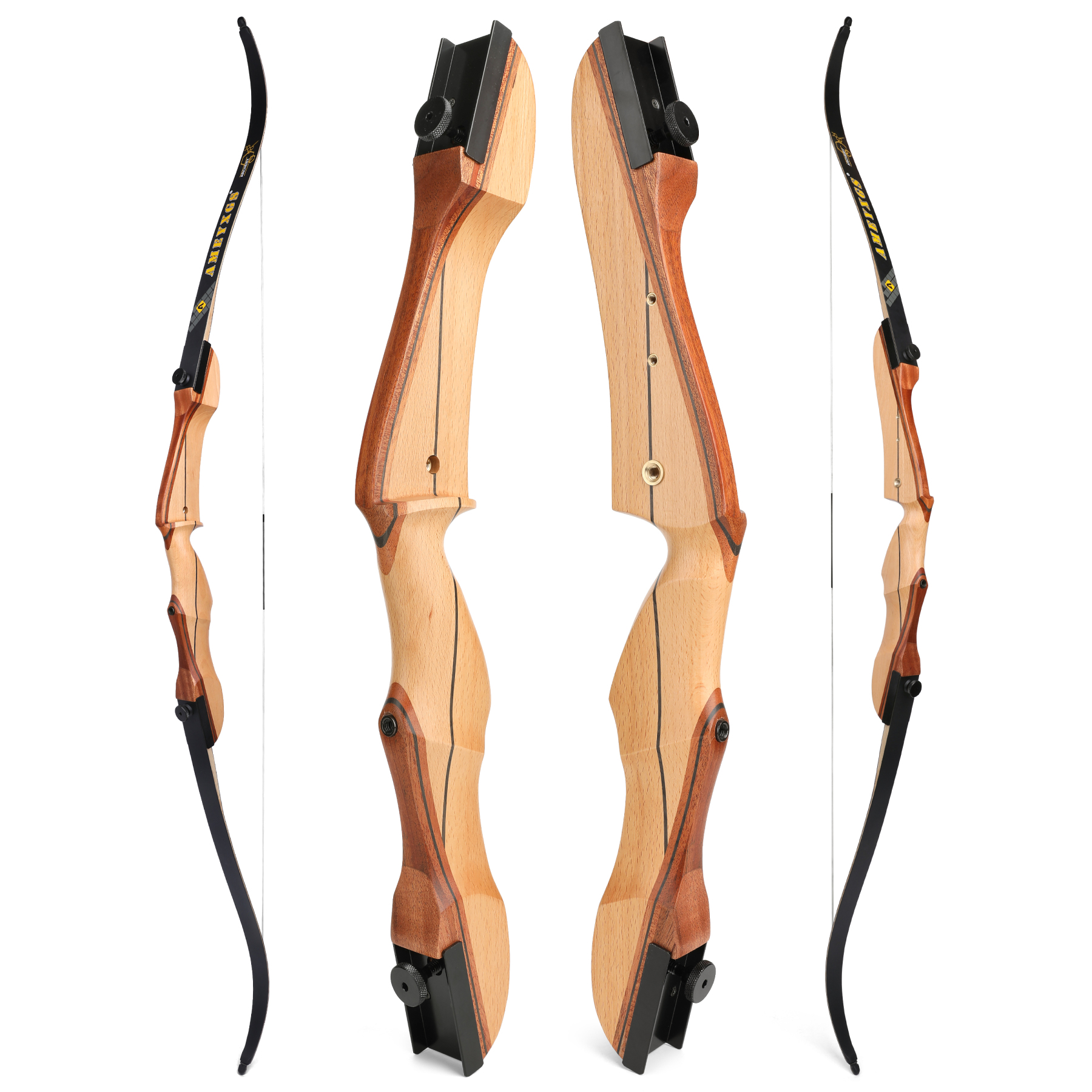 Takedown Recurve Bow 66" 68" 70" 14-40lbs for Target Hunting Practice
