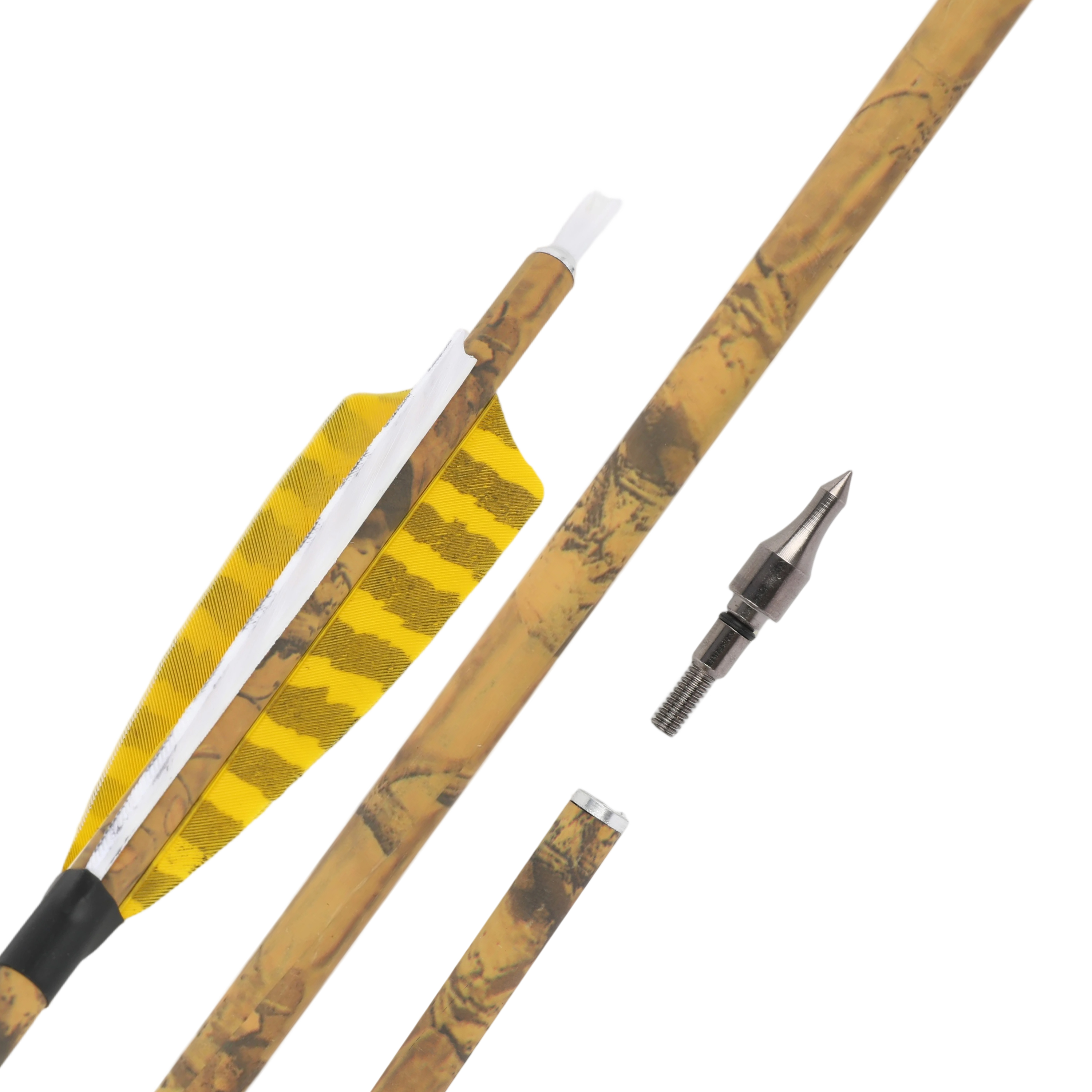 12pcs Carbon Mix Arrows 500 Spine, 31" Target Practice & Hunting