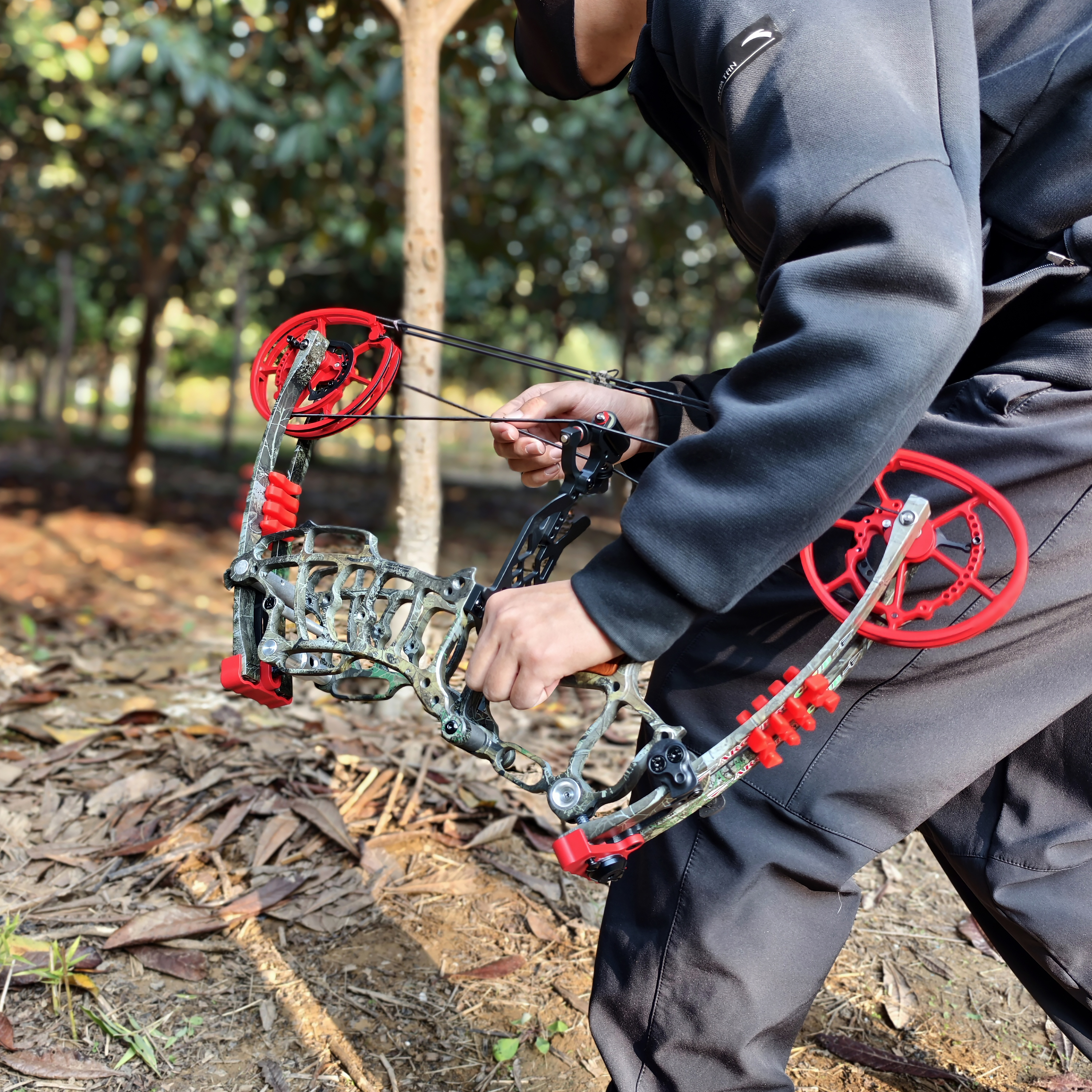 Dual-Use Compound Bow Set 19" Shoots Arrows Steel Balls RH LH