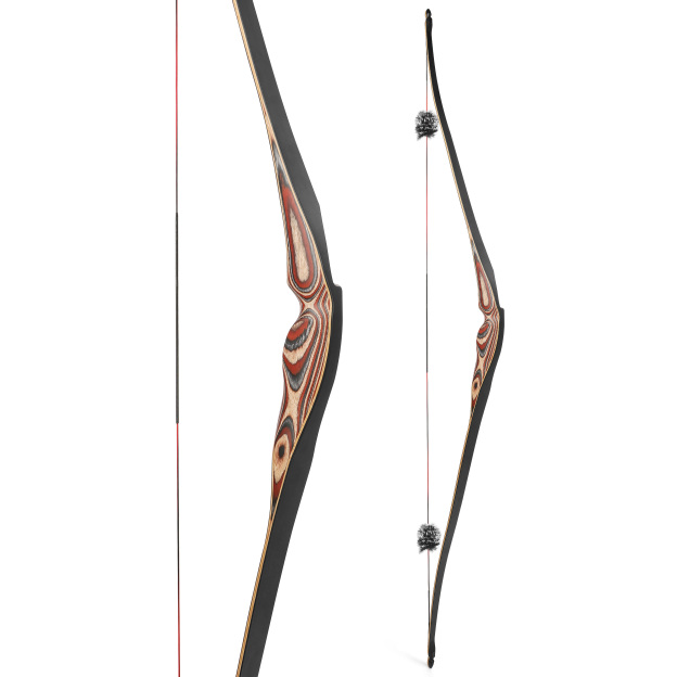 Traditional Triangle Longbow Bamboo Core 20-55lbs LH RH